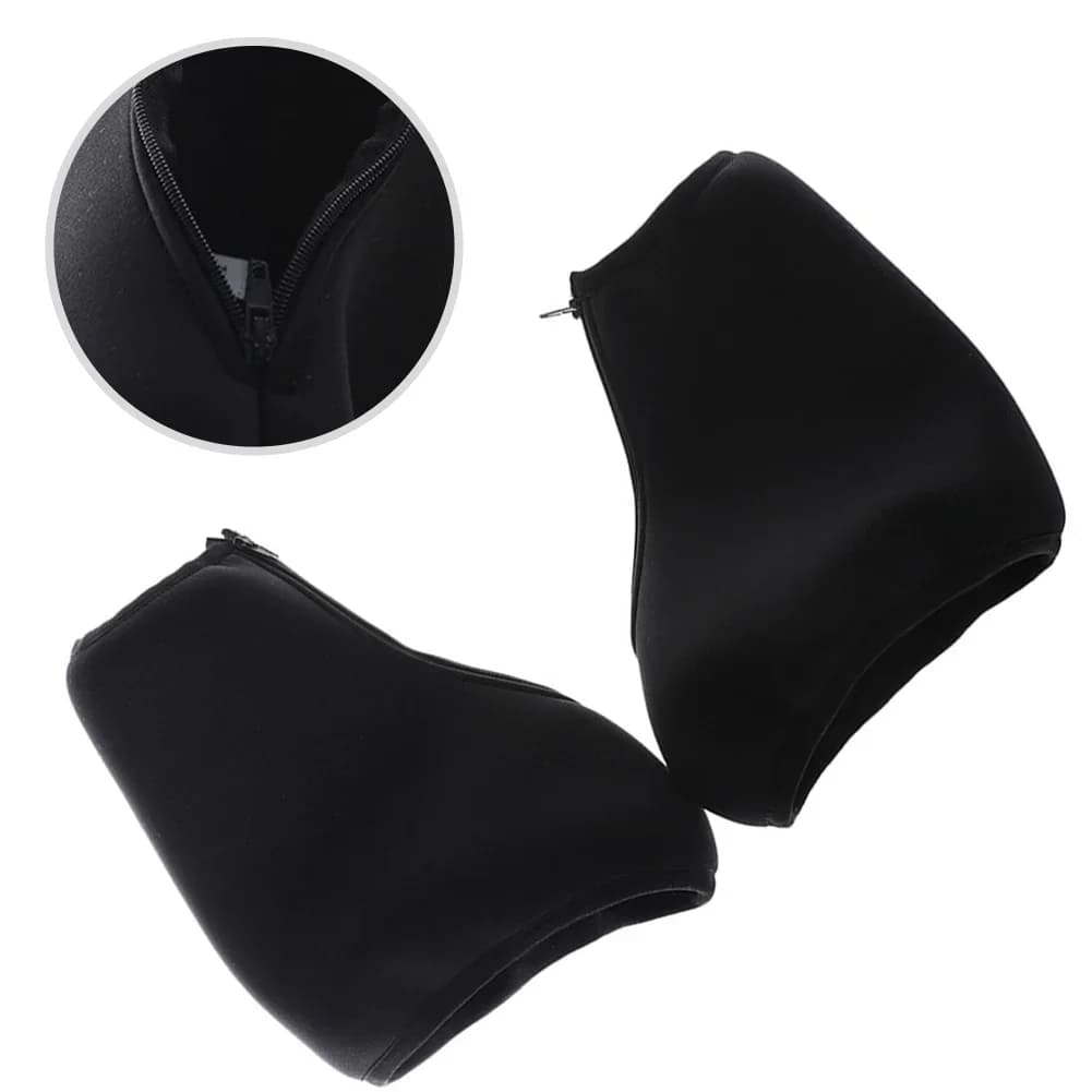 Copristivali per pattini da ghiaccio Nero Protezione per scarpe da skate antigraffio Coperture termiche per pattini in neoprene per pattinaggio su ghiaccio Pattini di figura