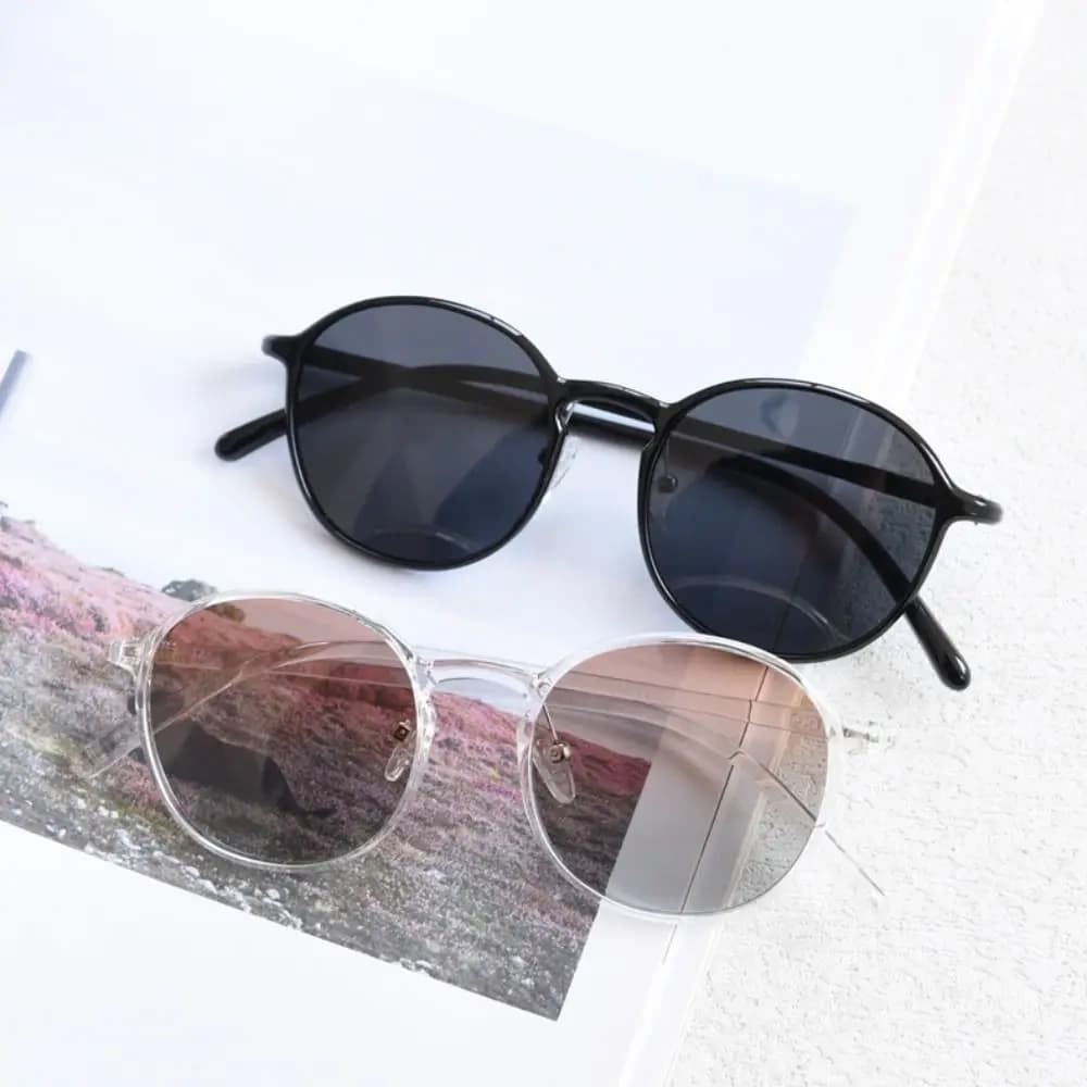 Round Frame Round Frame Sunglasses Ultralight Design Vintage UV Resistant Glasses Classic Trendy Casual Eyewear Travel