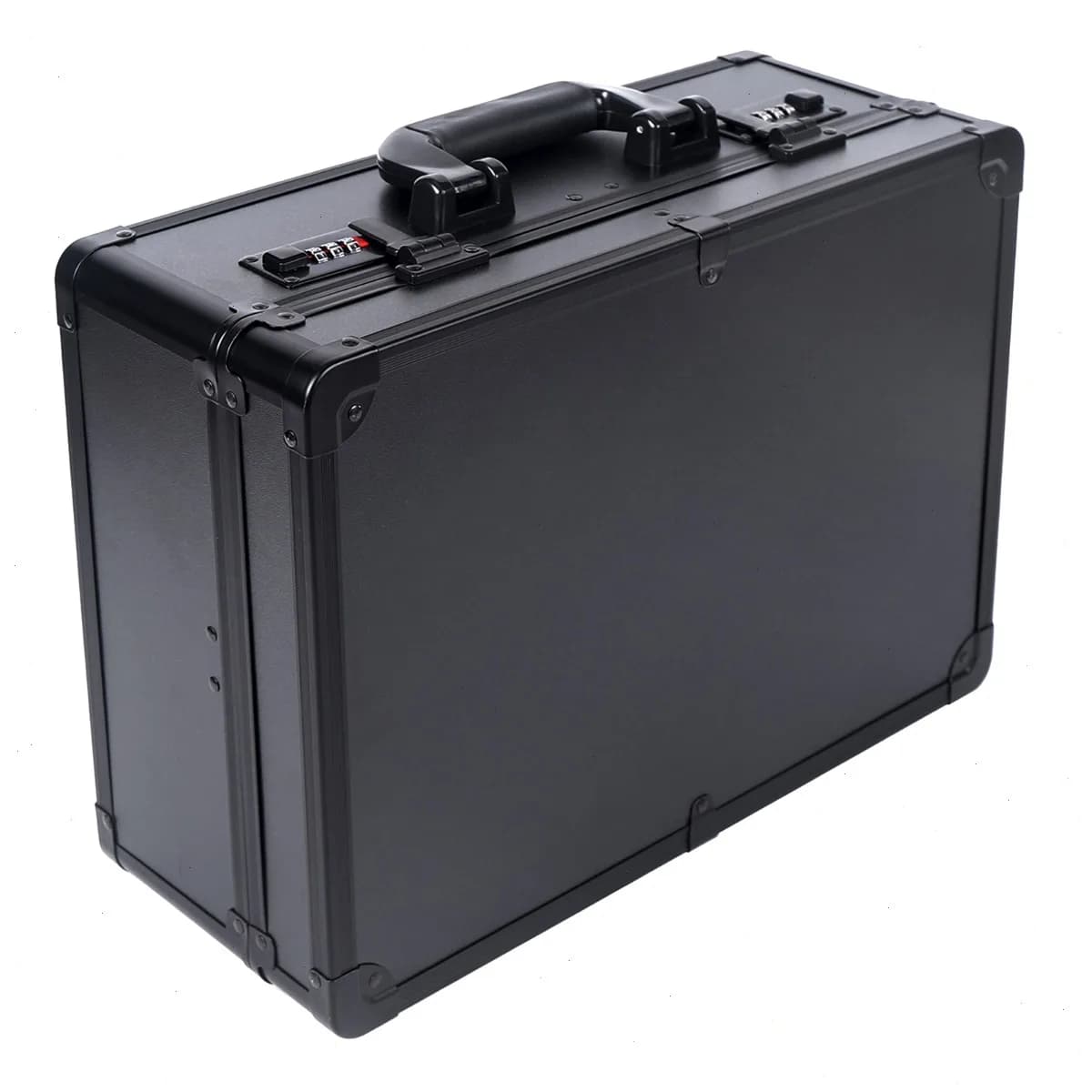 Hairdressing Toolbox, Barber Case Organizer, Professional Black Storage Case, Multi-Function, High Capacity, For Clippers, Scissors, Curling Iron, Comb, Portable Compartment, Salon Travel Organizer, Stylists Accessories