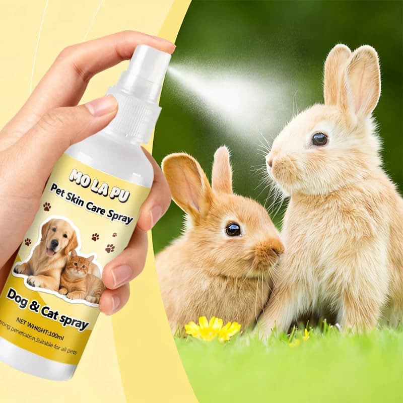 Spray Calmante per Animali Domestici | Spray per la Cura Quotidiana Delicata di Cani e Gatti, con una Texture Fresca e Leggera, per Uso Interno, Pratico per la Toelettatura Domestica, Adatto a Cani di Piccola Taglia e Gattini
