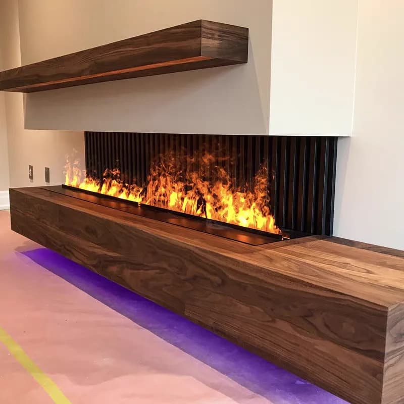 Camino Netflix | Umidificatore silenzioso Smart Silent Mist Fireplac + suono crepitante | Nessun gas/legno necessario | 5 anni di garanzia