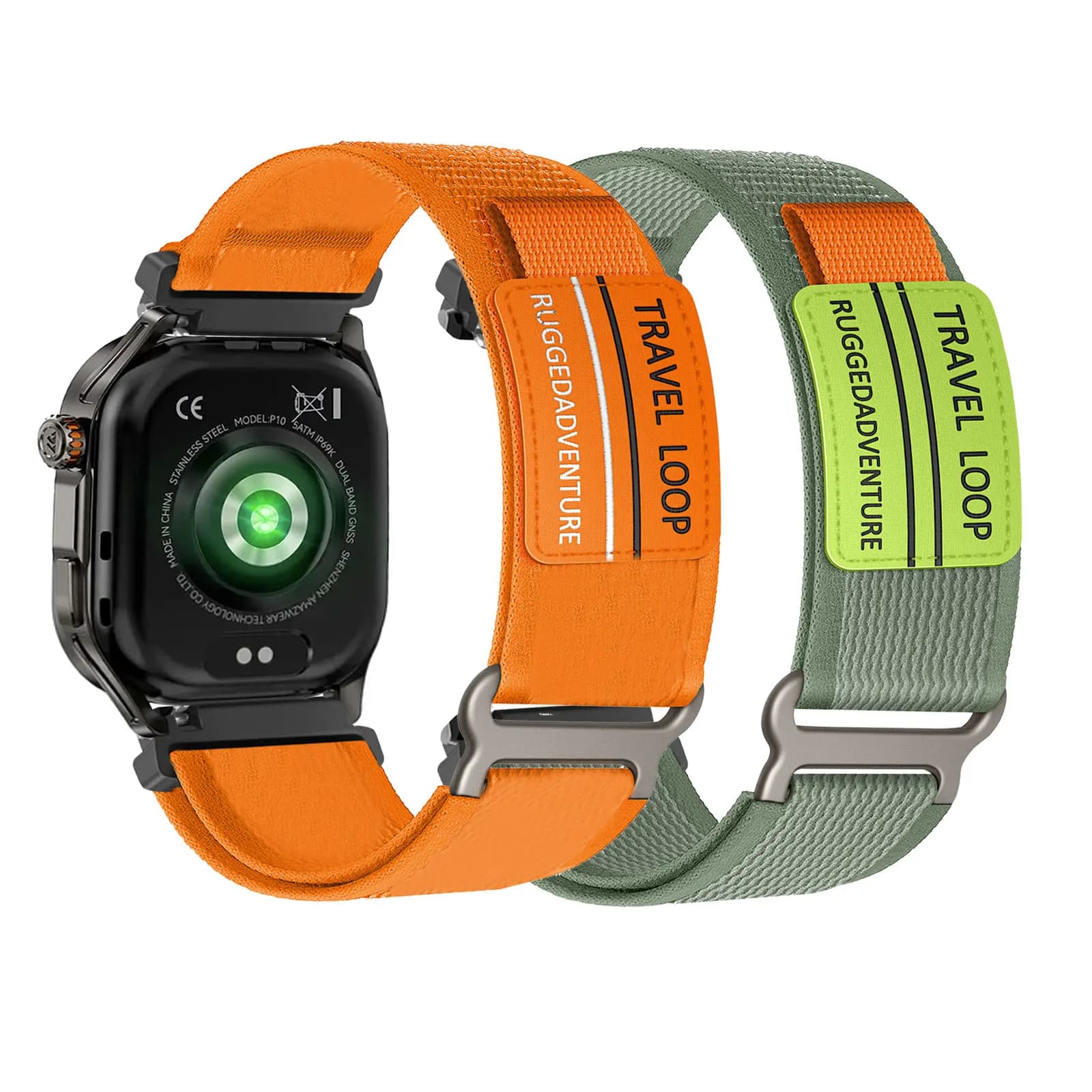2 fascette in nylon con velcro per cinturino KOSPET MAGIC P10
