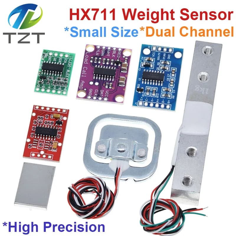 Cella di carico 1KG 5KG 10KG 20KG HX711 Modulo AD Sensore di peso Bilancia elettronica Sensore di pressione di pesatura in lega di alluminio per Arduino