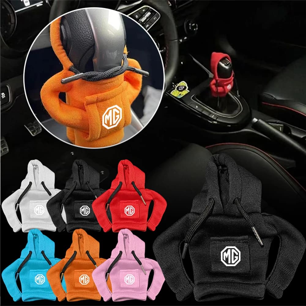 Car Gear Shift Hoodie Cover Shift Decoration Auto Interior Accessories For Morris Garages MG ZS 7 6 Cyberster MG4 EV HS One GT