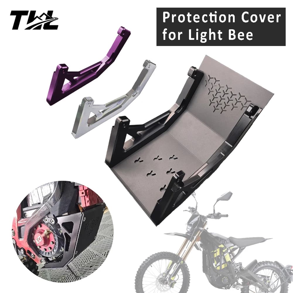 Protezione Motore CNC Migliorata per Surron Light Bee, Accessori per Moto da Cross, Piastra di Protezione Motore, Piastra Paramotore