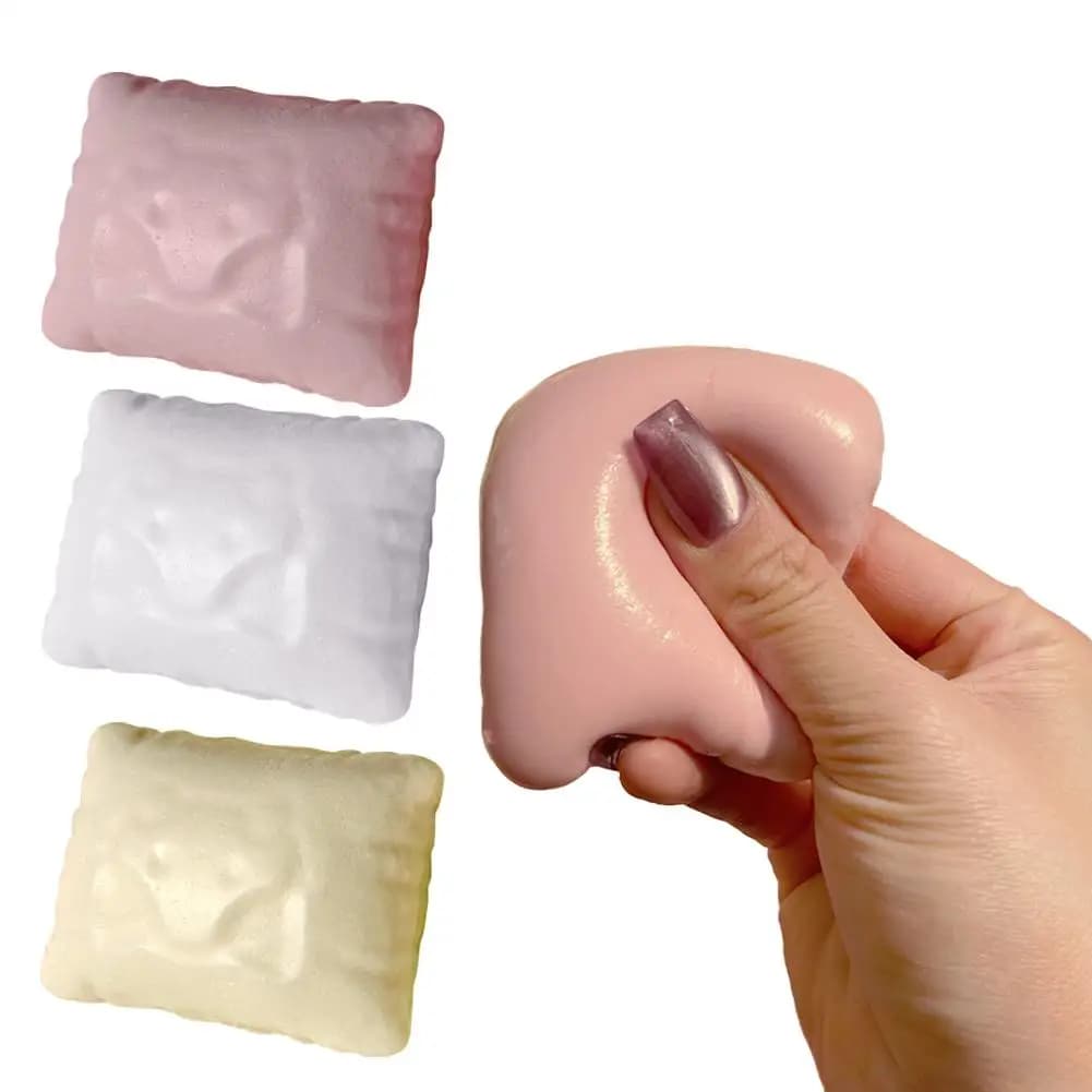 Squishy Sticky Cat Pillow Soft Slow Rising Squishy Stress Relief Squishy Calming Squishes Fidget Toys Stress Relief Toy Sensory
