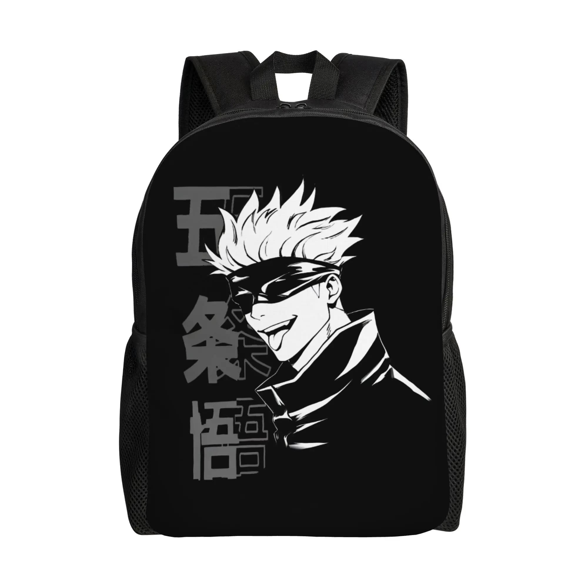 Custom J-Jujutsus K-Kaisens Backpack for Women Men College School Students Bookbag Fits 15 Inch Laptop Harajuku Comic Anime Bags