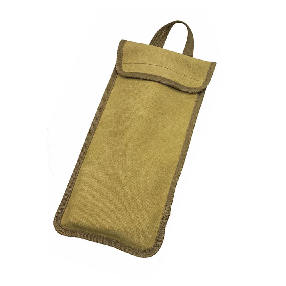 Outdoor Camping Equipment Stakes Storage Bag Tent Pegs Nails Ground Bag (Khaki)