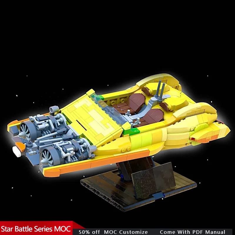 Spedizione aerea XJ-6 Star Fighting da 872 pezzi | UCS MOC Personalizza la tecnologia di progettazione del blocco di costruzione modulare Mattone Giocattolo fai da te Regalo di Natale