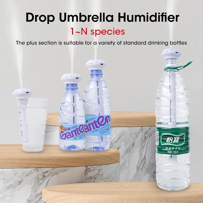**Umidificatore USB portatile Mini ombrellone da viaggio Nebbia fredda Spray idratante per l'uso della camera da letto dell'auto dell'ufficio domestico**