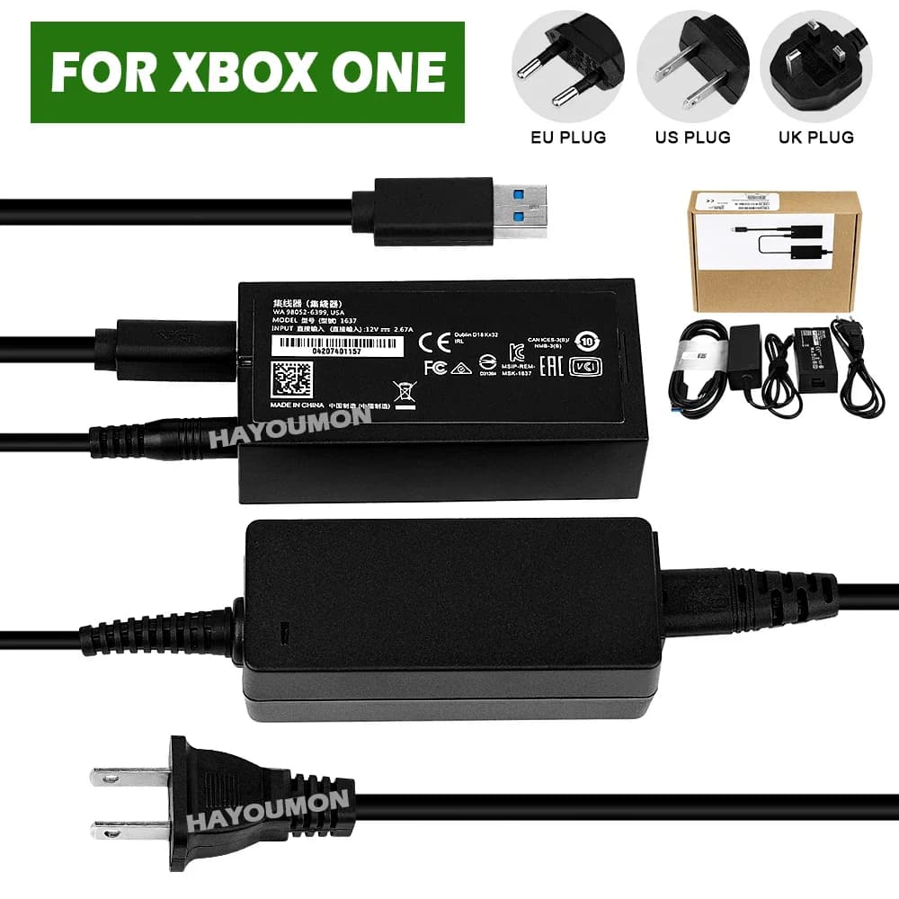 Nuovo adattatore Kinect per Xbox One XBOX ONE S Kinect 2.0 3.0 Adattatore USB AC Adattatore di alimentazione per XBOX ONE X PC Spina UE USA UK