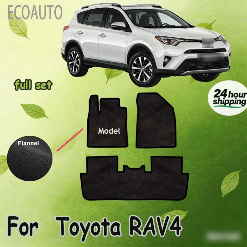 Tappetini in Velluto per Auto Toyota RAV4 RAV 4 XA40 2013~2018, Tappeti Antiscivolo per Pavimento, Copertura in Moquette