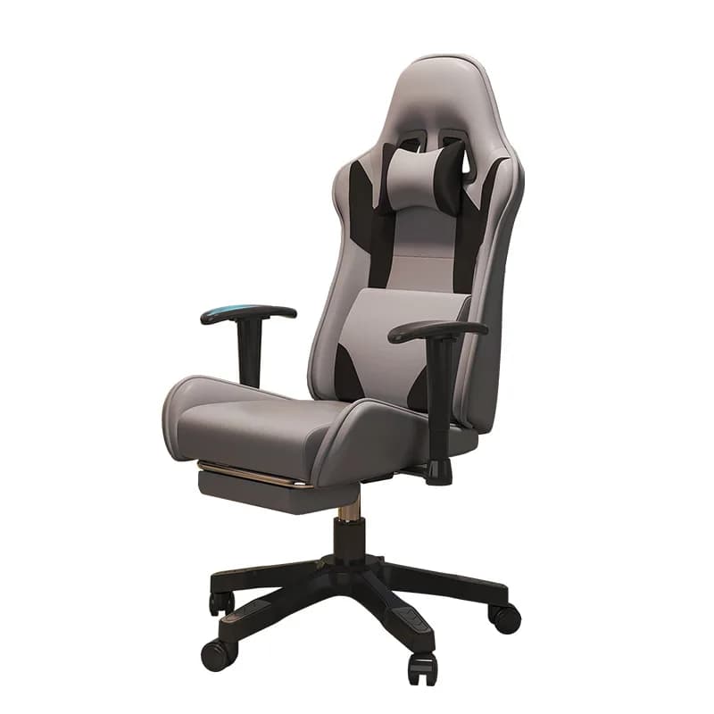 Sedia da gioco Computer di casa Girevole da gioco per ragazzi Braccioli di sollevamento Pelle Tessuto ergonomico