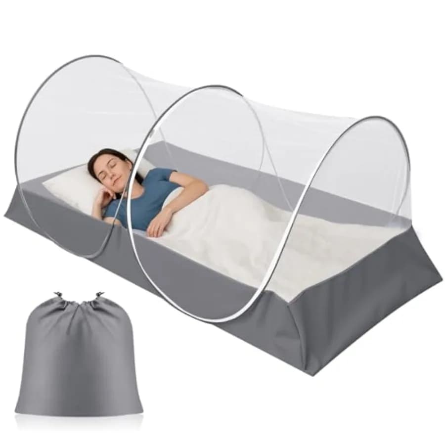 Large Pop up Mosquito Net for Camping Portable Foldable Mosquito Tent Bug Net Bed Travel Patio Outdoor 78 x 39 x 8 Inch Bug Net