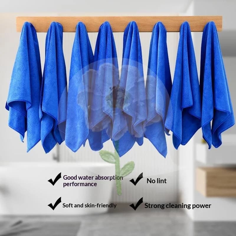 Recycled Microfiber Towels Super Soft Absorbent Fast Drying Eco-Friendly for Beauty Salon Home Cleaning Travel Use