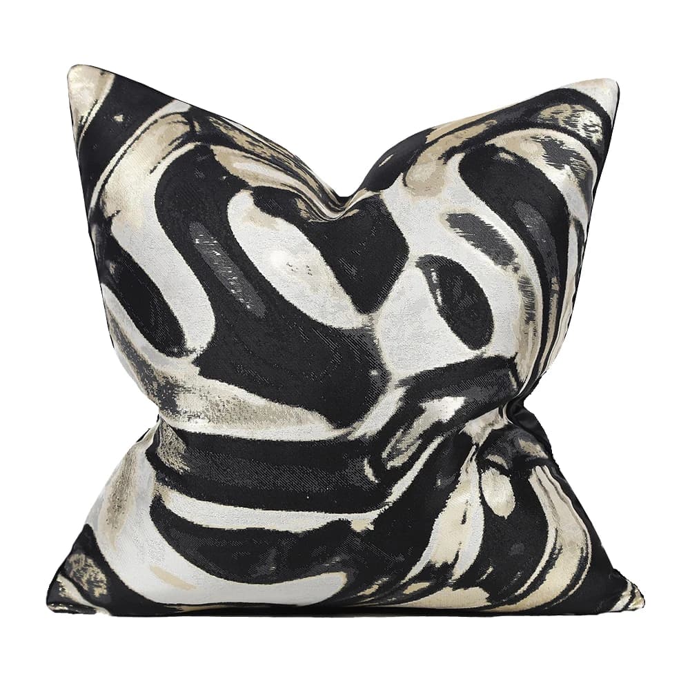 Black and White Modern Sofa Cushion Cover for Bed and Home Decoration