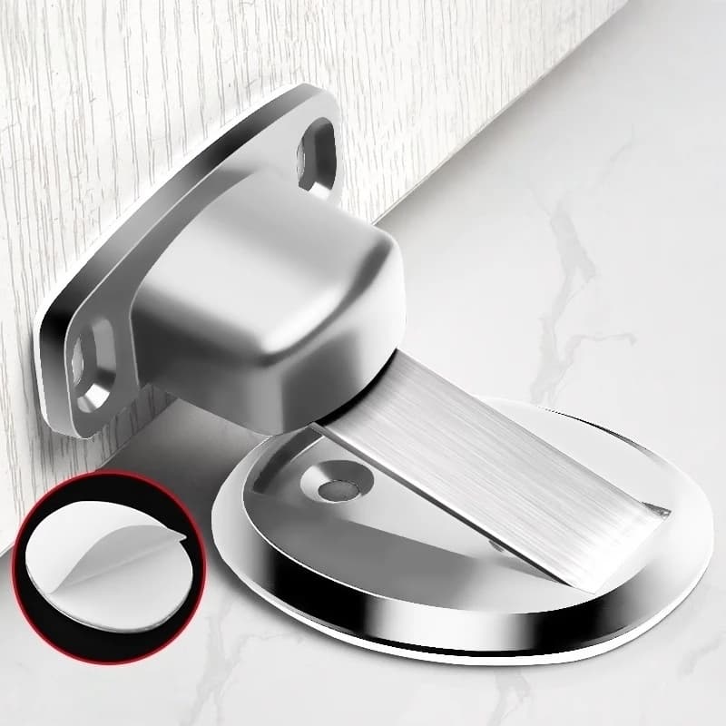 Fermaporta Magnetico Invisibile Autoadesivo – Anti-Collisione Senza Foratura per Porte Scorrevoli e Sicurezza Domestica