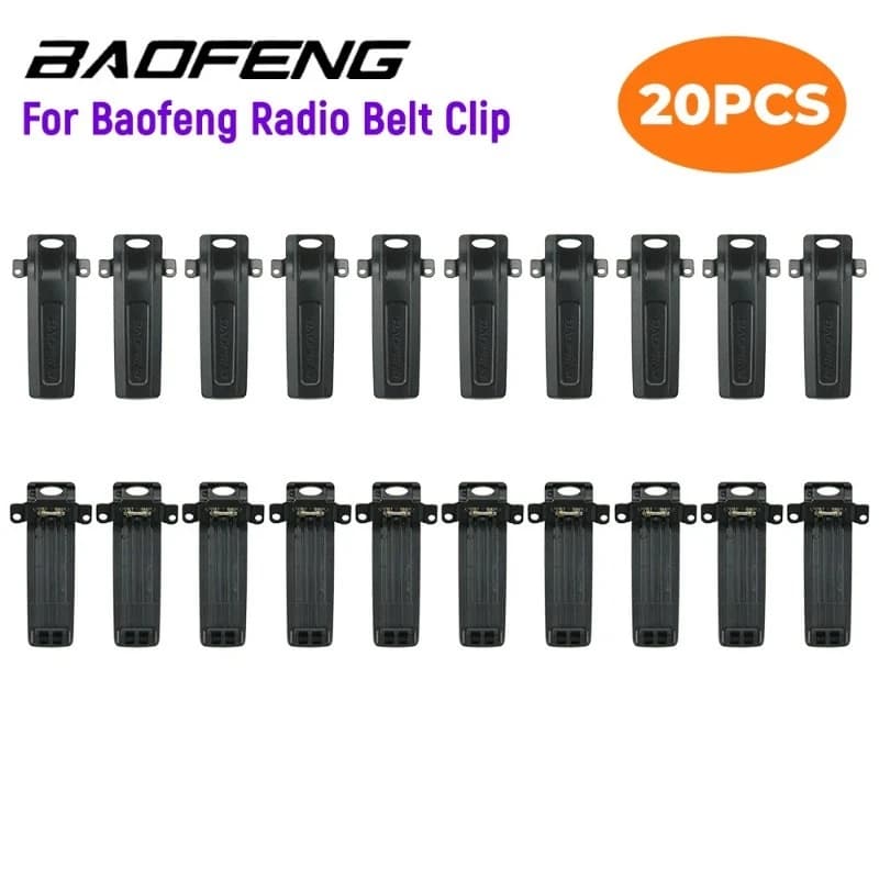 20 pezzi clip da cintura walkie talkie clip da cintura per UV-82 UV-82L UV-8D UV-89 UV-82HP UV-82HX GT-5TP clip da cintura per radio bidirezionali