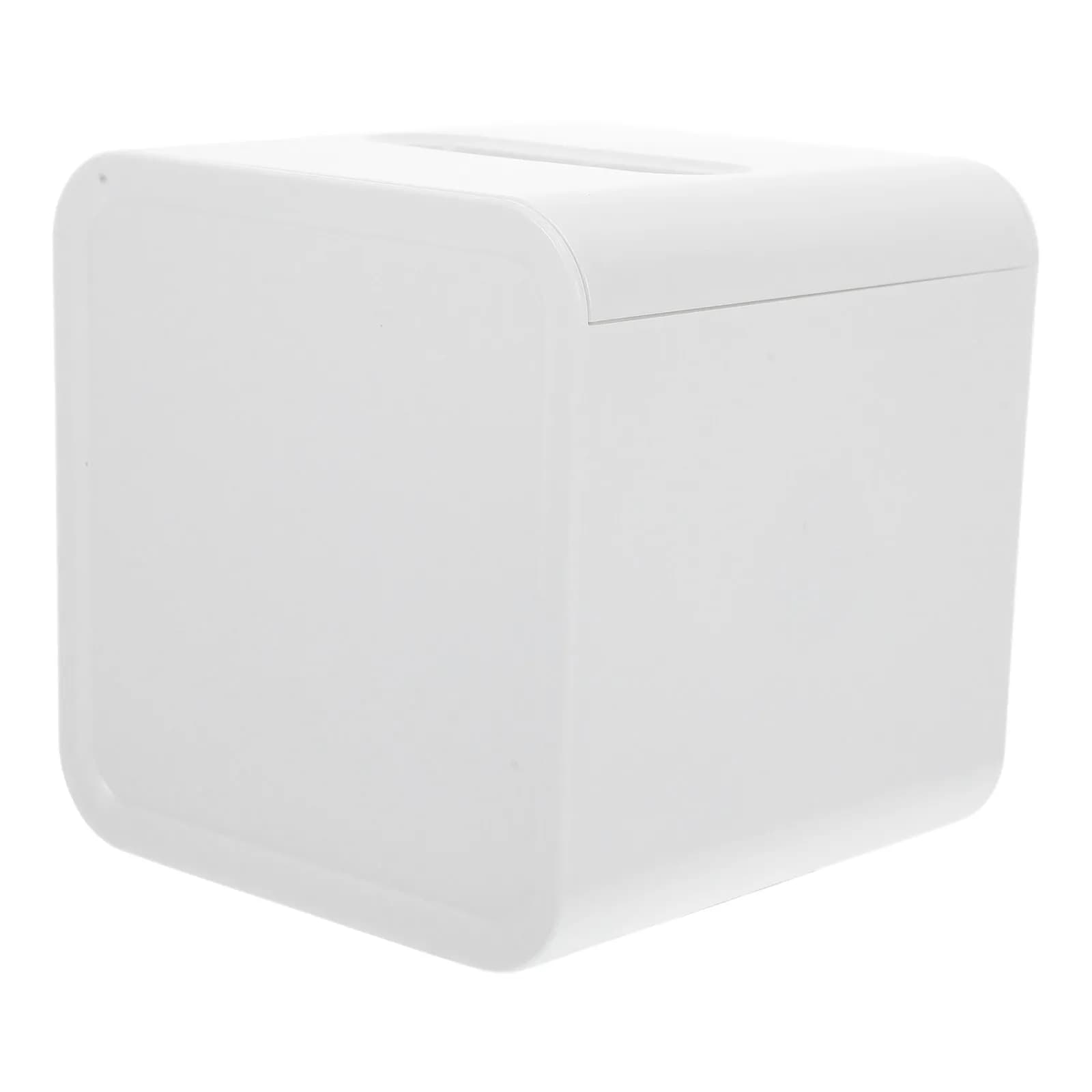 Portarotolo Multifunzione Quadrato in Plastica, Contenitore Grande per Fazzoletti, Scatola Porta Salviette da Bagno, Porta Carta Igienica