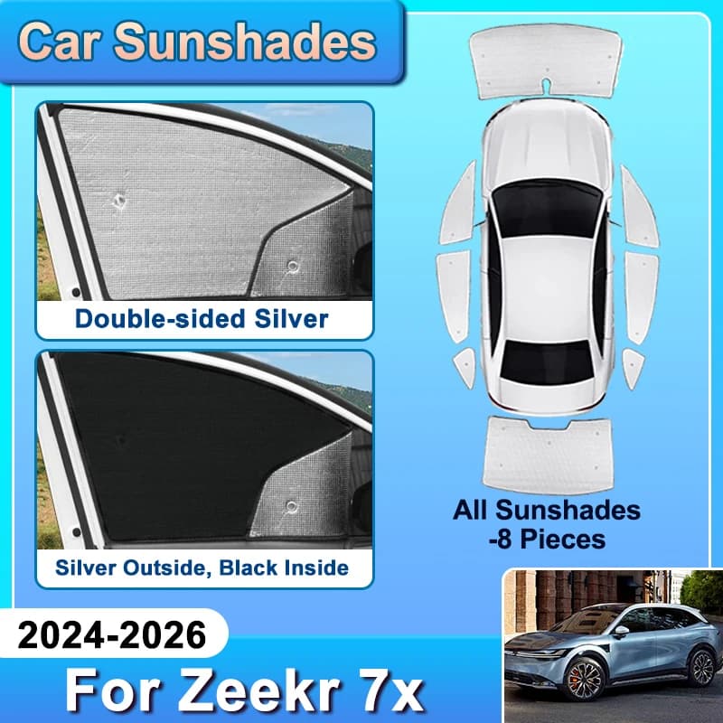 Per Zeekr 7x 2024 2025 2026 CX1E Parasole Riflettente per Parabrezza e Finestrini, Protezione Privacy, Accessori Auto