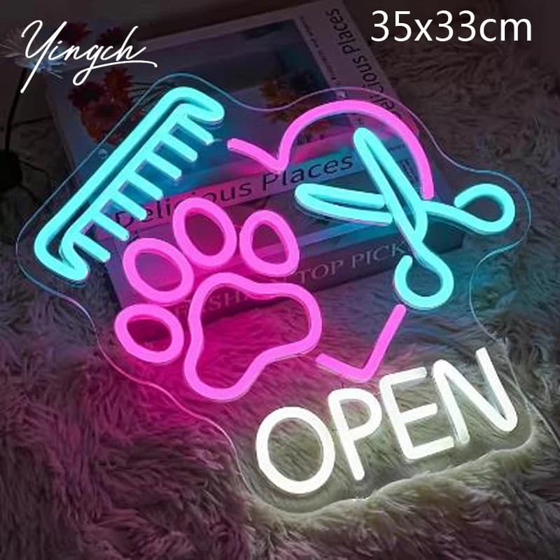 Parrucchiere Insegna al neon Parrucchiere LED Luce al neon Parete Bellezza Barbiere Armadietto Barba Parrucchiere Decorazione Parrucchiere Regalo
