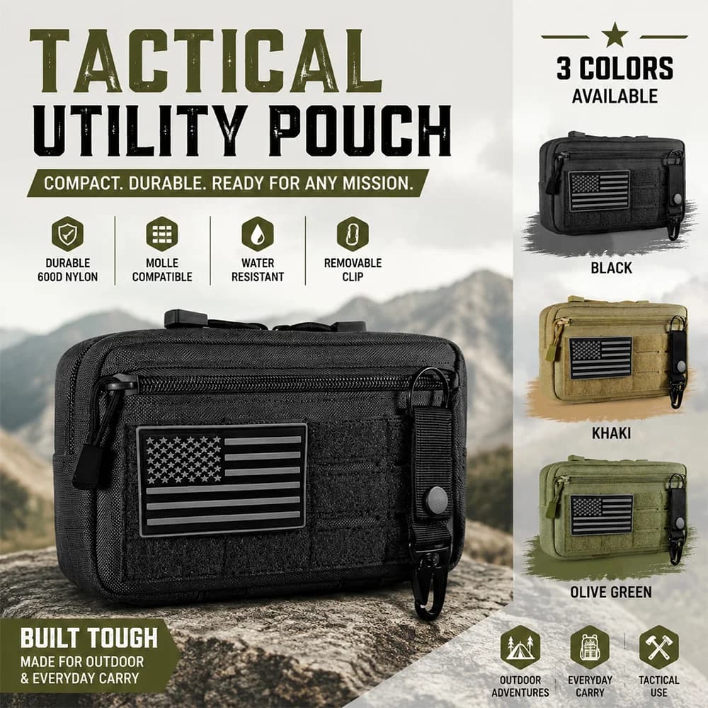 Kit di attrezzi da caccia EDC per esterni Custodia Molle multifunzionale, portamonete con marsupio mimetico, marsupio da uomo portatile in nylon