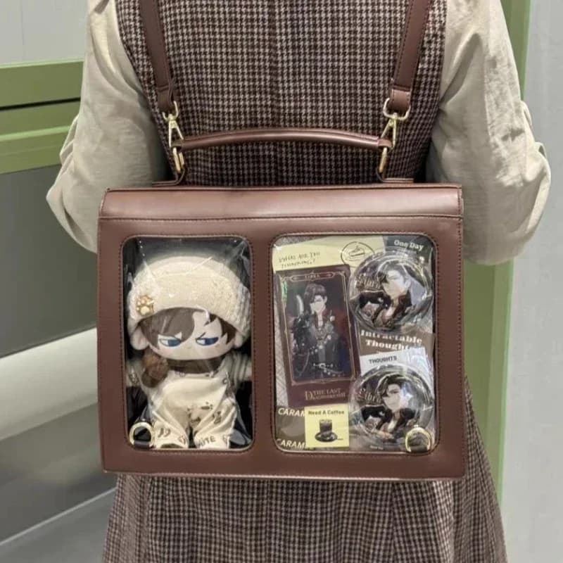 Niche Japanese Transparent Ita Bag Casual Large Capacity Girl Shoulder Crossbody Bag Fashionable Ulzzang Student Backpack ItaBag