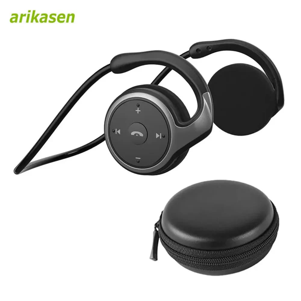 A6 Dietro la testa Cuffie wireless, Bluetooth 5.0 Cuffie con archetto da collo attorno alla testa Piccoli auricolari Bluetooth on-ear pieghevoli