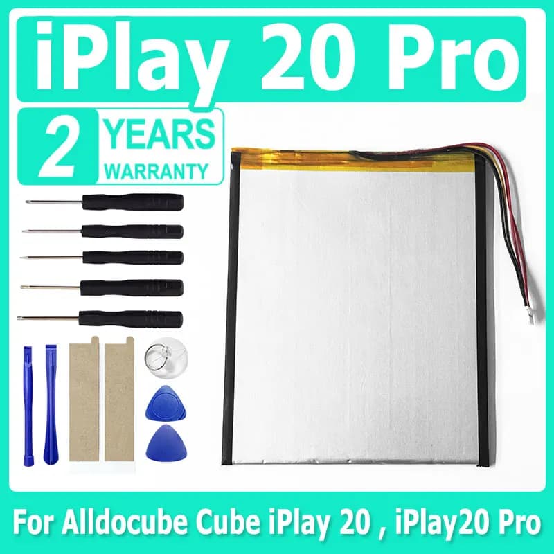 XDOU New Battery for Alldocube Cube iPlay 20 , iPlay20 Pro Replacement Accumulator 5 Wires Plug + Accompanying tool
