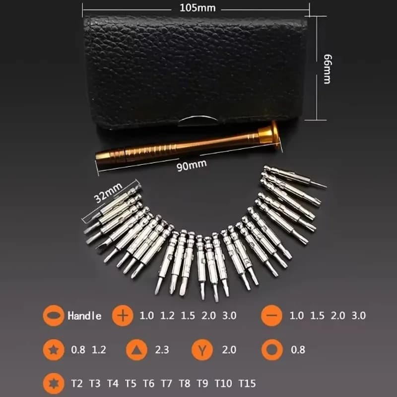 1 set di cacciaviti 25 in 1 cacciavite di precisione multifunzionale per la riparazione dello smontaggio del computer portatile del telefono cellulare