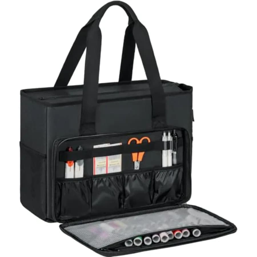 Embroidery Storage Bag, Embroidery Project Carrying Bags for Embroidery Kit/Cross Stitch Supplies/Stitch Tools Kit, Embroidery