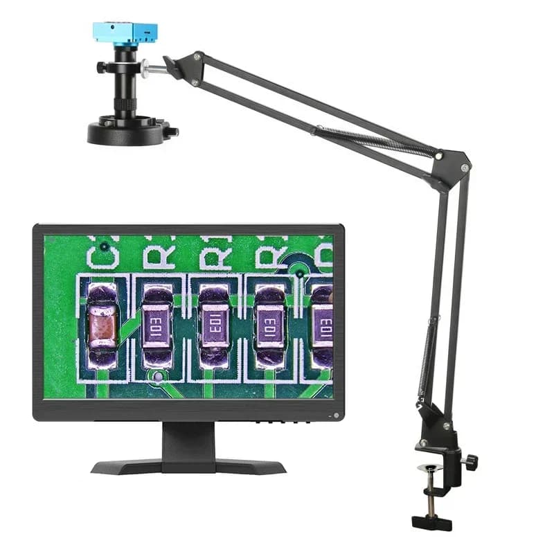 1080P 48MP 4K 2K HDMI USB Video Microscope Camera Zoom 130X Goal with attack C Great view for phone repair Igital image acquisition