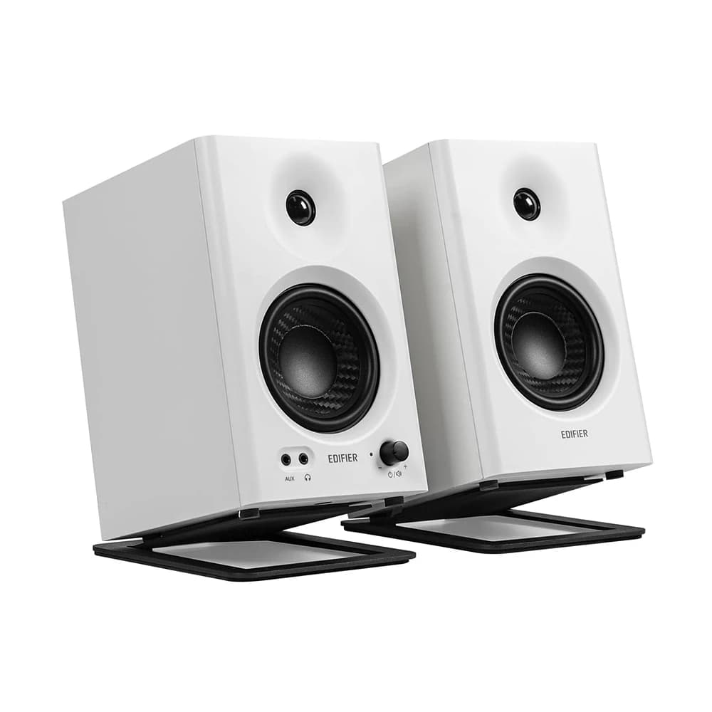 2-piece tilted computer shelf speaker support for Edifier MR4 MR3 MR3BT Studio Monitor Riser Table support for Eris e3.5