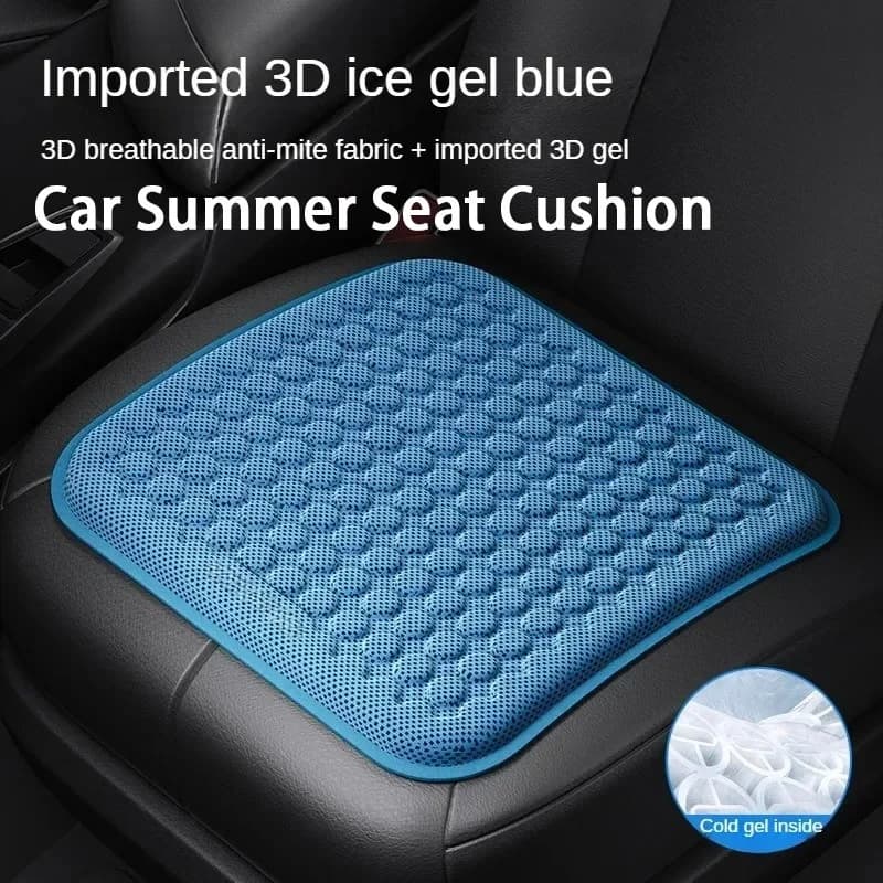 Car Cushion Summer Cool Cushion Ice Gel Seat Breathable Car Cushion Seasonal Universal Cool Cushion Auto Chair Mat Pad