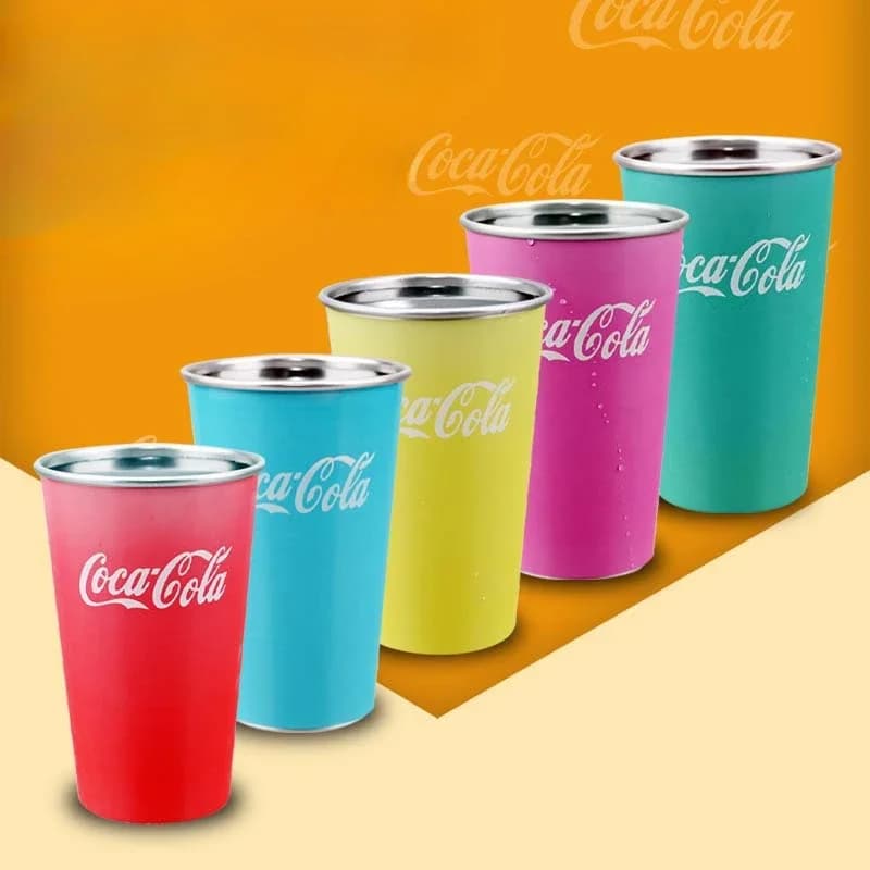 Tazza in alluminio portatile 1PC 470ML - Cambia colore quando fresco Perfetto per la sensazione di freddo Campeggio all'aperto Cola Birra Bevande fredde Tazza