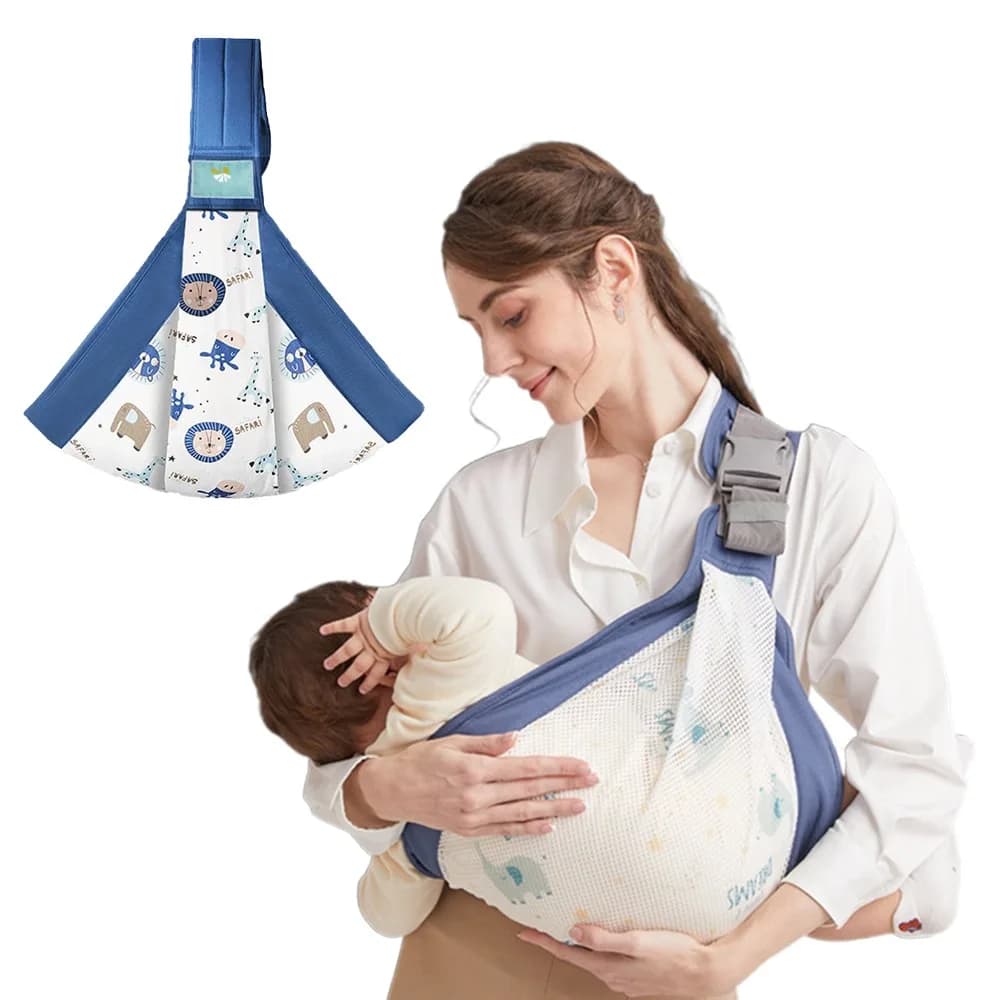 Baby Sling Carrier Newborn to Toddler Adjustable One-Shoulder Design with Hip Seat Support Labor-Saving Baby Wraps Carrier