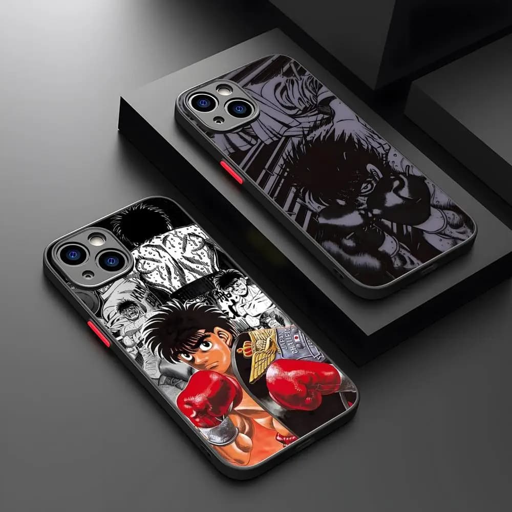 Boxe Hajime No Ippo Anime Art Cassa Del Telefono Opaco Trasparente Per Iphone 16 15 Max 14 13 Mini 12 Pro 7 8 11 Copertura