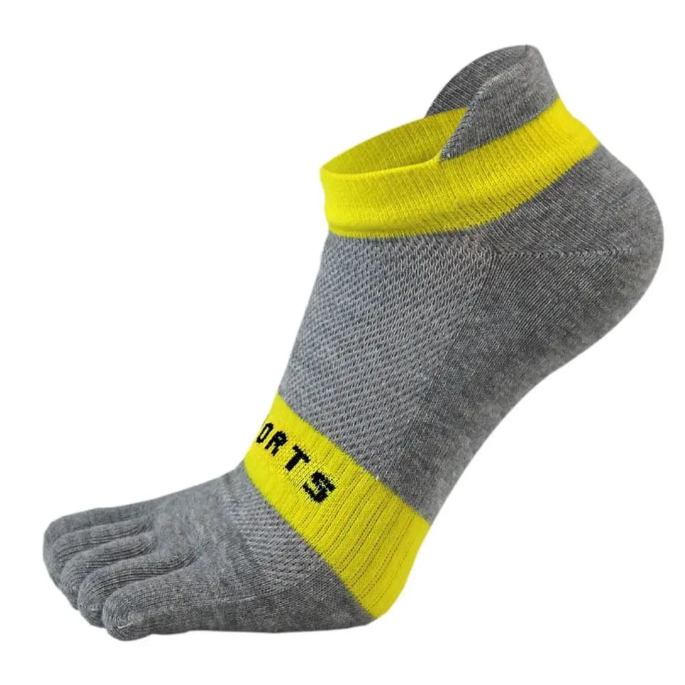 Breathable men's socks, non-slip, for racing, football, five fingers stockings, mesh stockings, sports socks, five fingers stockings