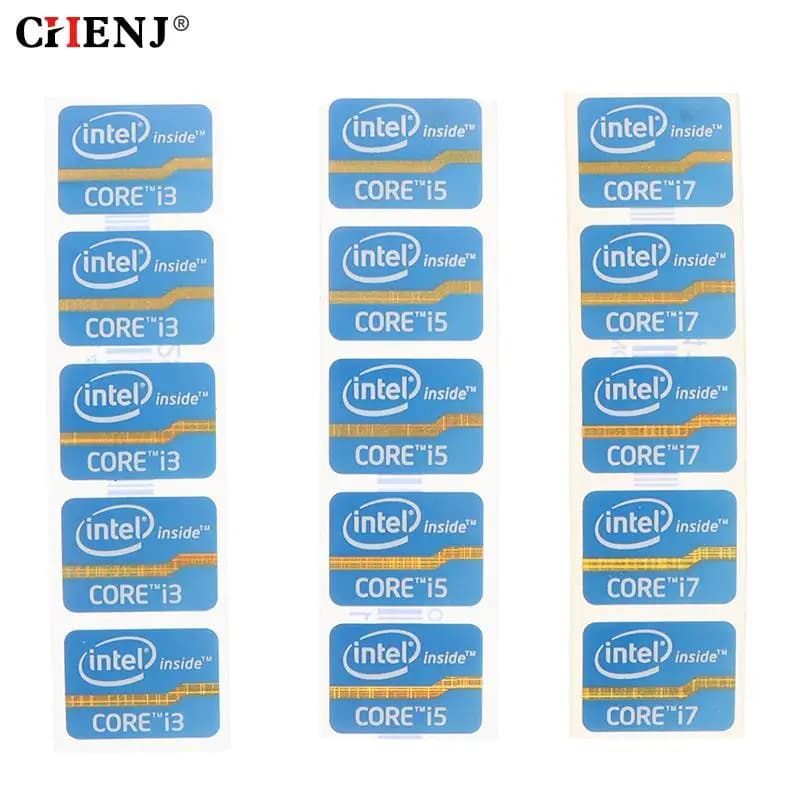 1 pz/5 pz Mini adesivo fai da te per Cpu di quarta generazione Intel Core I3 I5 I7 I9 Logo Sticker LOGO etichetta Laptop Notebook decorazione