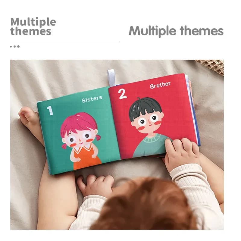 Giocattoli educativi precoci per bambini piccoli, libri di stoffa per bambini, libri cognitivi, frutta, animali, numeri, cibo, sottomarino, auto 3-36 mesi