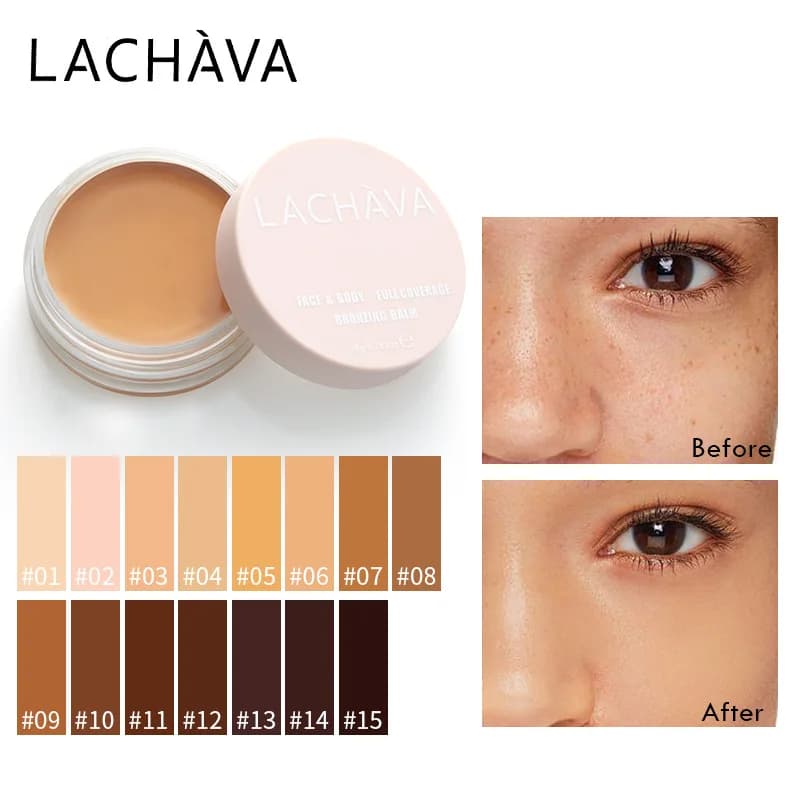 LACHAVA Concealer Cover Acne Mark Dark Circle Lasting Powder 15 Color Concealer Foundation