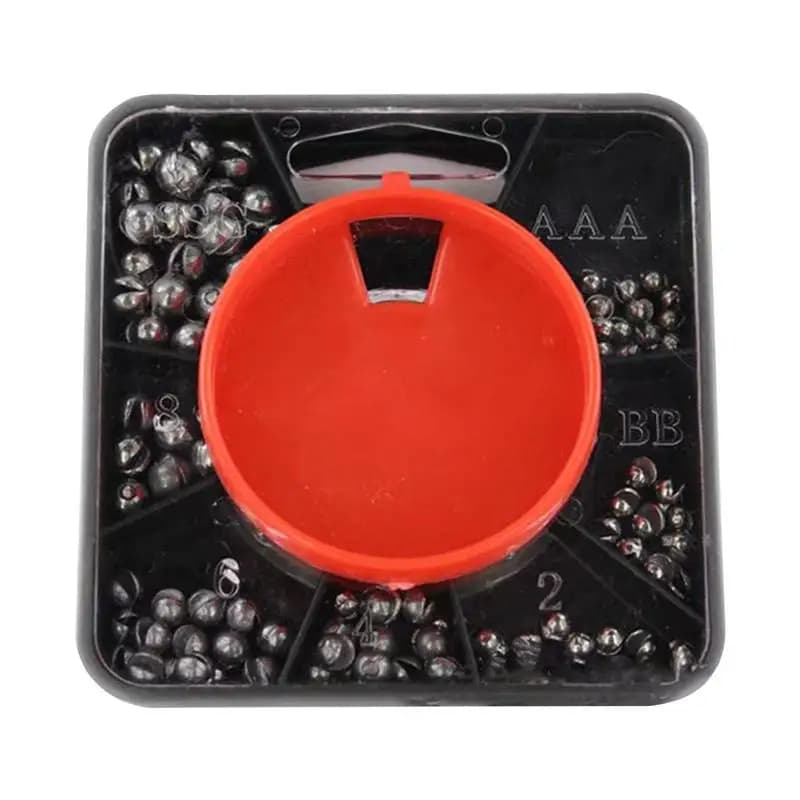 Fishing Weights Split Shot Metal Piombini Split Weights Fishing equipment box Light reusable fishing for fresh water