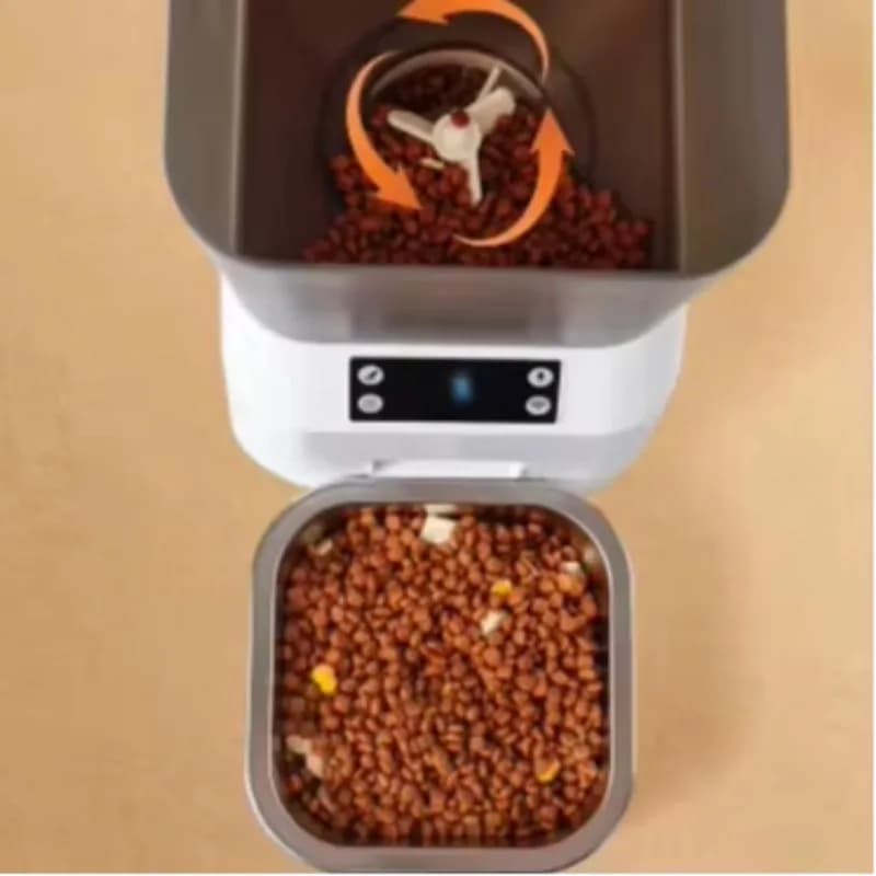 Ciotola Automatica Intelligente per Alimenti per Animali Domestici OEM ODM, Dispenser in Acciaio Inox da 6L a Batteria per Gatti e Cani, Ciotole da Viaggio Piccole