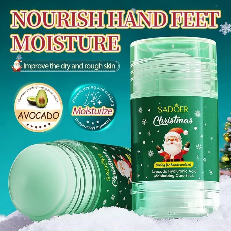 Christmas Gifts Collagen Moisturizing Stick 40g For Foot And Hand Avocado Vitamin C Brighten Nourishing Removal Dead Skin