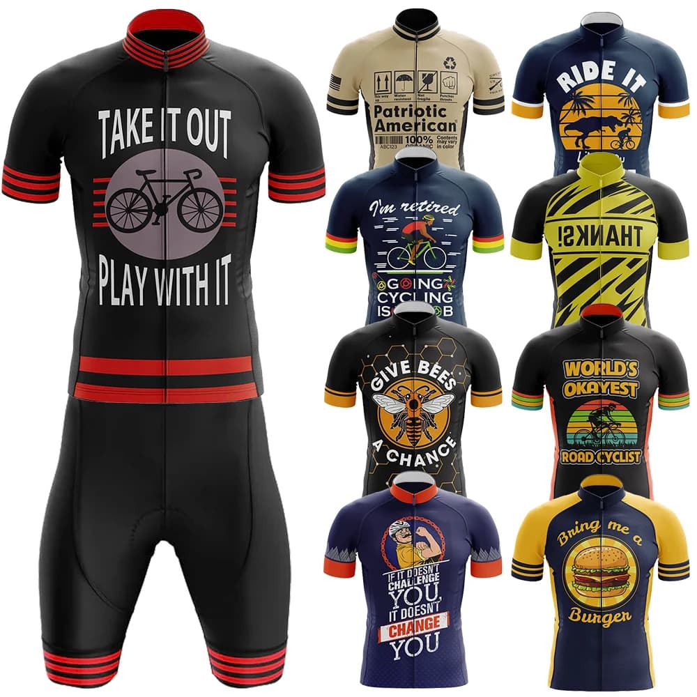 Play with It Cycling Knitwear Mtb Men's Clothing Equipment Professional Shirt Men's Shorts Sweater Summer Bike Sweater Men's Wallet