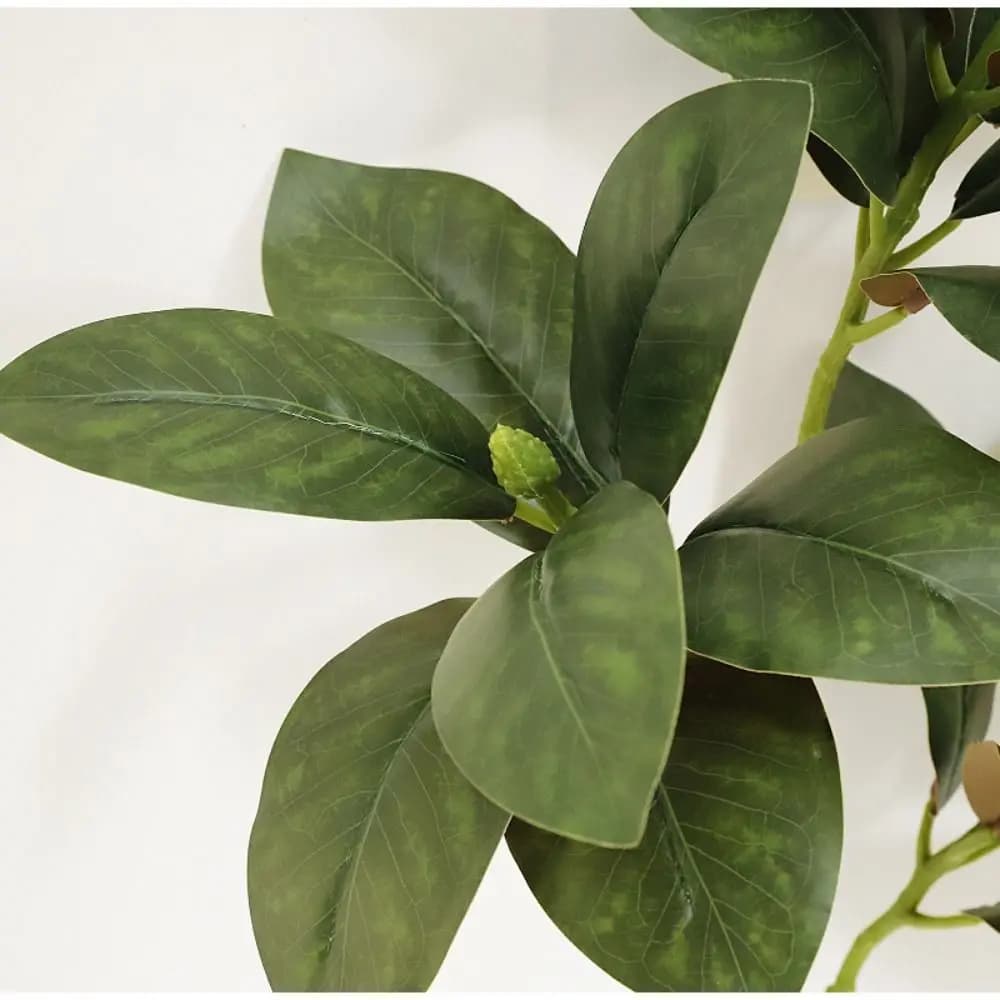 Pianta Artificiale di Magnolia da 75cm, Grande Ramo di Magnolia Finto Realistico, Realizzato a Mano, Effetto Tocco Reale