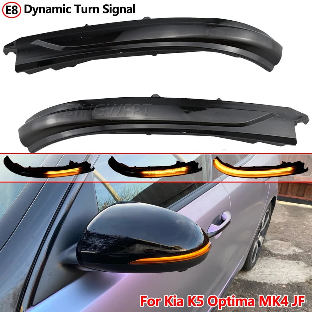 Dinamico LED Indicatori di direzione Lampeggiante Per Kia K5 Optima MK4 JF 2016 2017 2018 2019 2020 2021 Freccia Lampeggiatore
