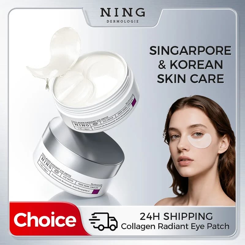 Eye Patches for Dark Circles – Firming, Brightening & Eye Bag Care with Collagen, Acetyl Hexapeptide-8 & Niacinamide, 60pcs