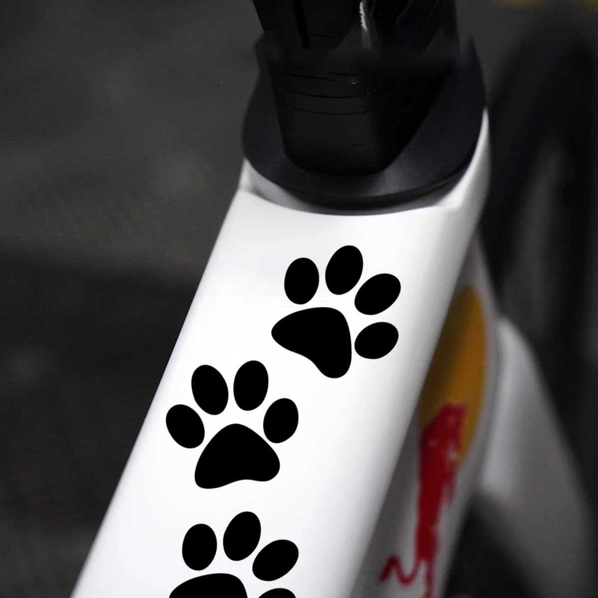Adesivi Riflettenti in Vinile per Casco e Bici: Accessori Fai-da-te a Forma di Zampa di Gatto per Telaio E-Bike, Bici da Strada, MTB e Moto