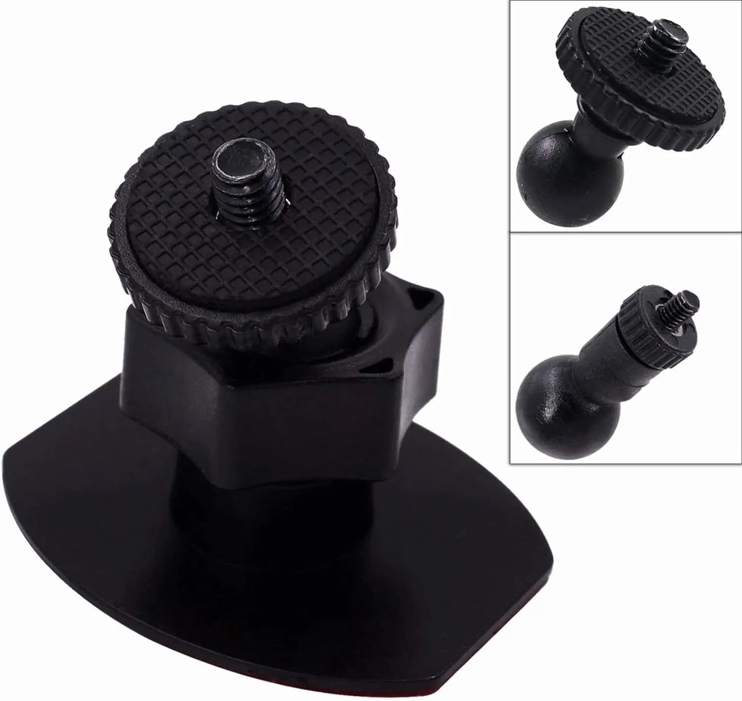 ISaddle tripod Thread Camera 3M Mount Mini biadhesive in mounting support on Dash Cam (M4 M6 screw Join Ball included)